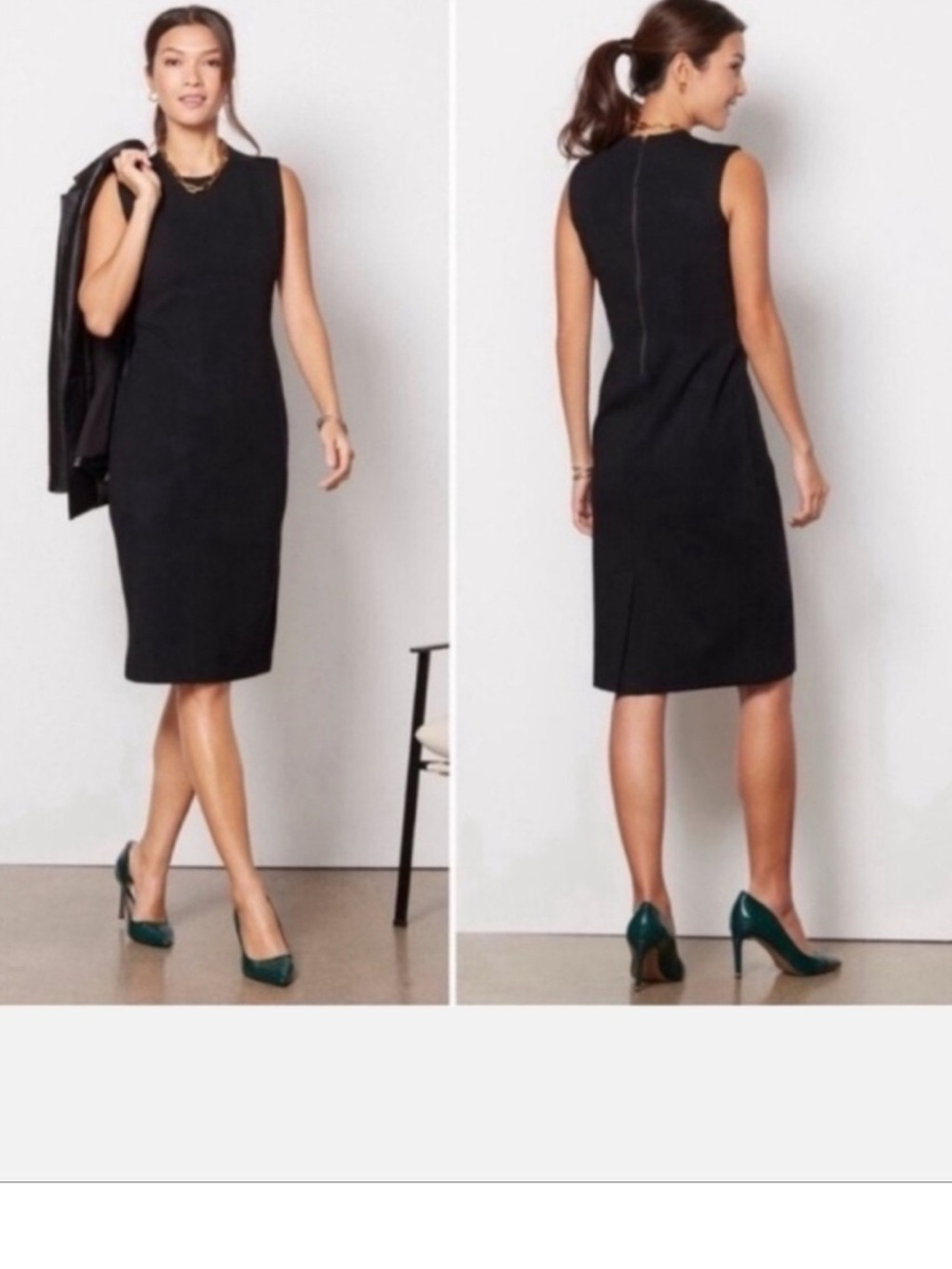 Spanx The Perfect Sheath Black  Dress -XL